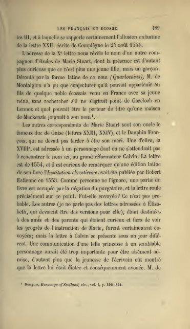 Les Écossais en France, les Français en Écosse - Electric Scotland