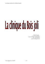 La clinique du Bois joli de Michel Fournier Textes ... - Le Proscenium