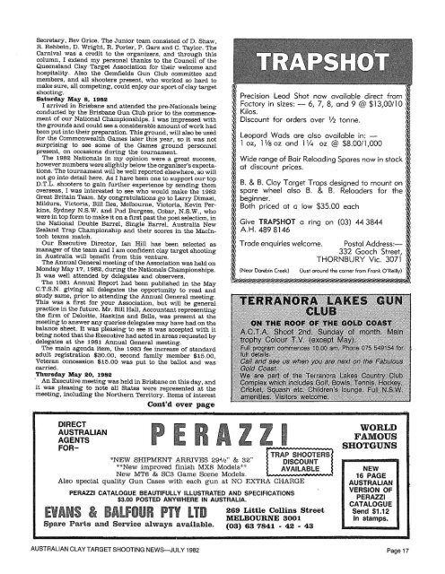 V35 #7 Jul 1982 - Australian Clay Target Association