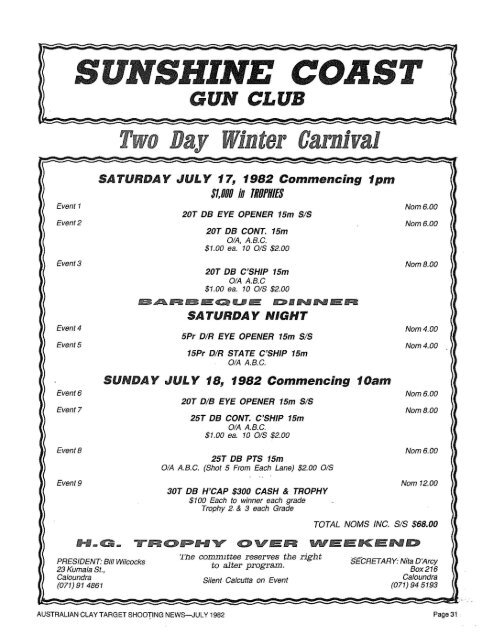 V35 #7 Jul 1982 - Australian Clay Target Association