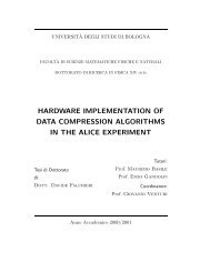 hardware implementation of data compression ... - INFN Bologna