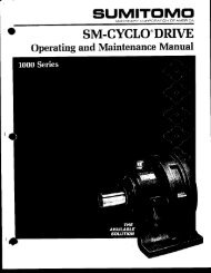 Cyclo 1000 Reducer Manual - Sumitomo Drive Technologies