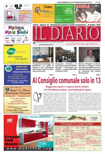 diario NUMERO 323:Layout 1.qxd - Il Diario di Castrovillari