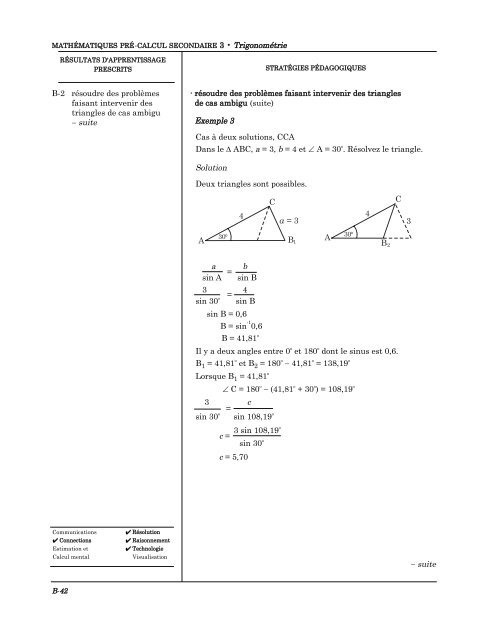 Unité B Trigonométrie