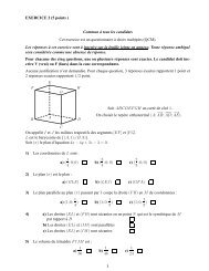 Enoncé et Corrigé - Maths-france.fr