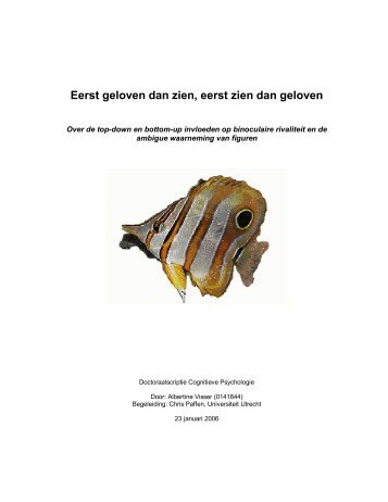 Eerst geloven dan zien, eerst zien dan geloven - AlbertineVisser.com