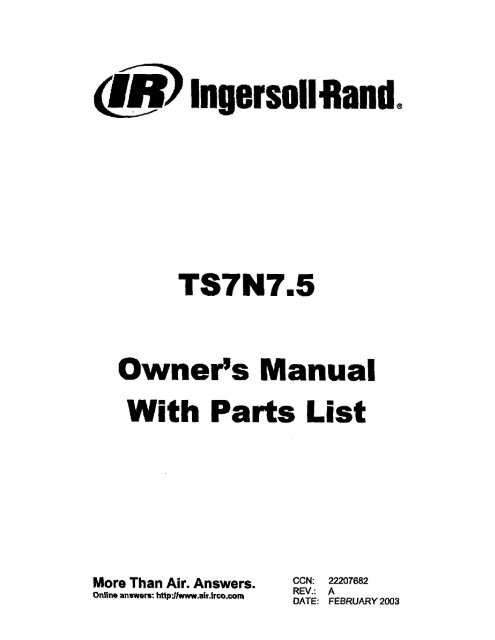 IngersollRand, - ManageMyLife