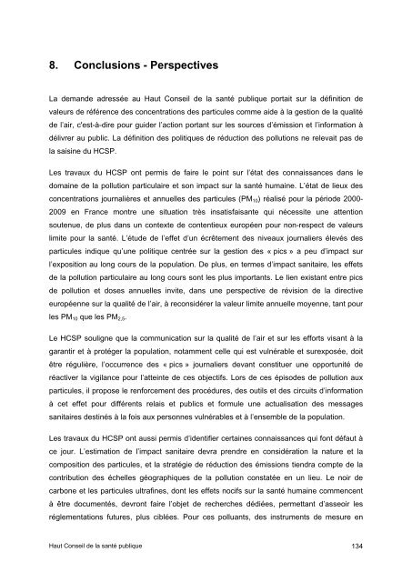 Pollution par les particules dans l'air ambiant - Haut Conseil de la ...