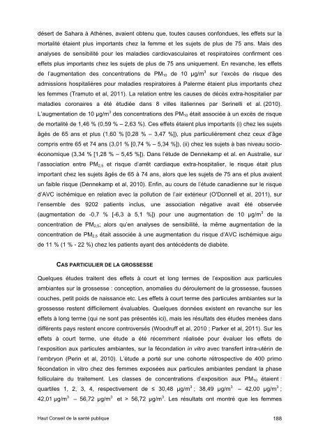 Pollution par les particules dans l'air ambiant - Haut Conseil de la ...