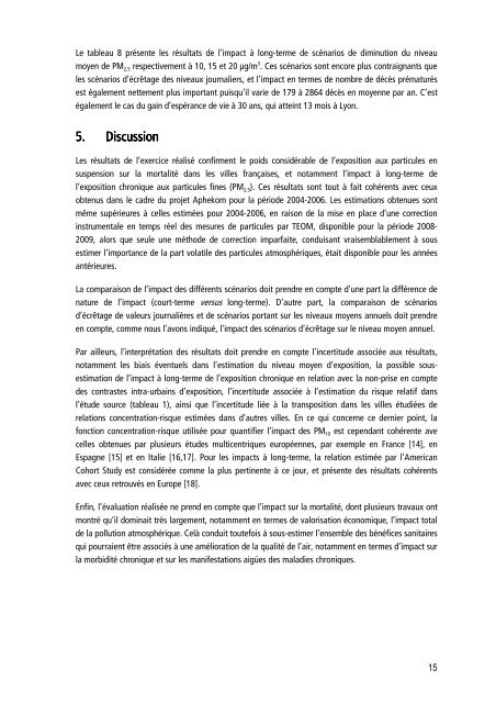 Pollution par les particules dans l'air ambiant - Haut Conseil de la ...