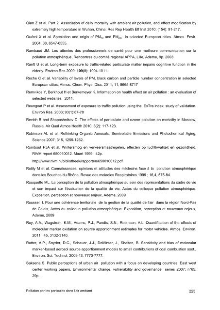 Pollution par les particules dans l'air ambiant - Haut Conseil de la ...