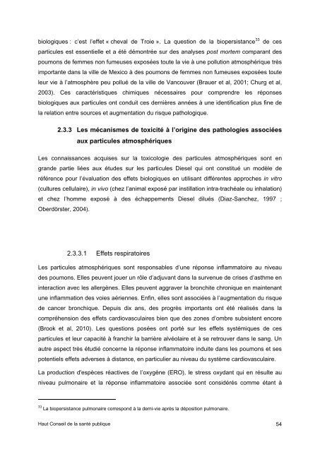 Pollution par les particules dans l'air ambiant - Haut Conseil de la ...