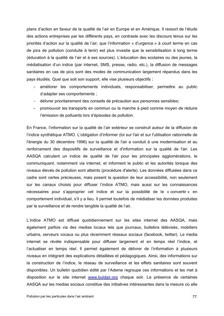 Pollution par les particules dans l'air ambiant - Haut Conseil de la ...