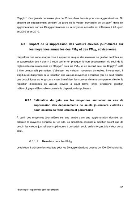 Pollution par les particules dans l'air ambiant - Haut Conseil de la ...