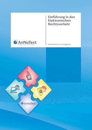 Einführung in den Elektronischen Rechtsverkehr - AnNoText