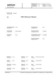 MDA Reference Manual - EADS