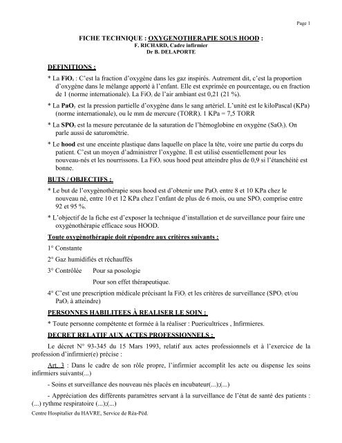 Change Du Nourrisson Fiche Technique