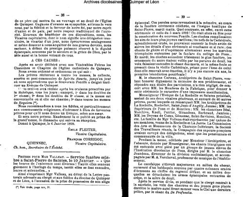 1899 - Diocèse de Quimper et du Léon