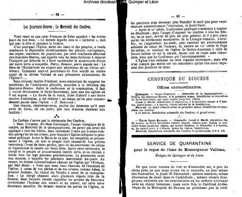 1899 - Diocèse de Quimper et du Léon