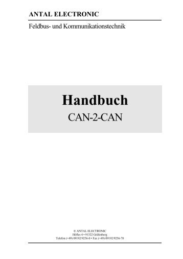 Handbuch CAN-2-CAN