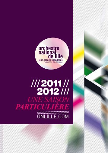 Voir la brochure au format PDF. - Orchestre national de Lille