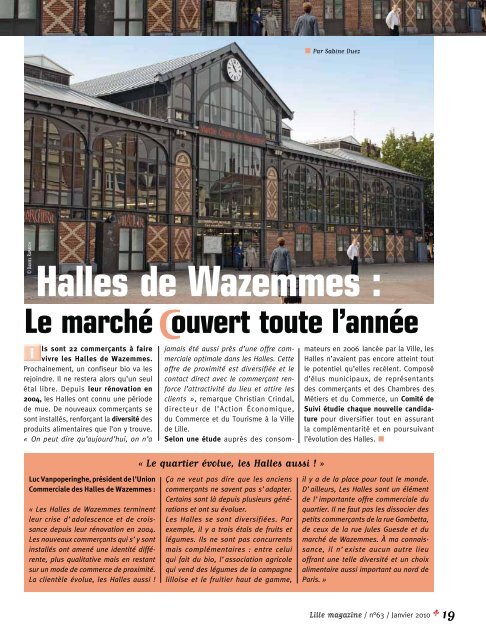 Halles de Wazemmes : - Ville de Lille