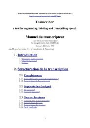 Tutoriel TRANSCRIBER