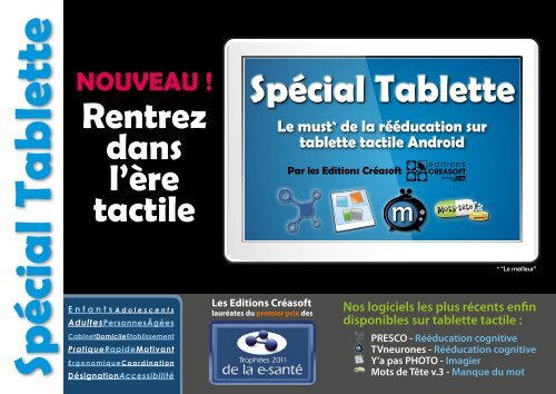 Spécial Tablette - Editions Créasoft