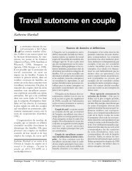 Travail autonome en couple - the Data Library