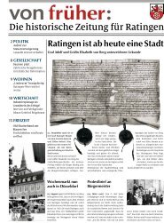 Historische Zeitung für die Stadt Ratingen