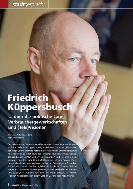 Friedrich Küppersbusch über Verbrauchergewerkschaften, die ...