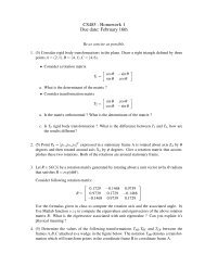 CS485 - Homework 1 Due date: February 16th