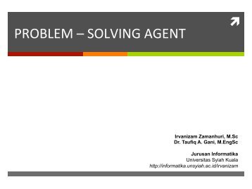 problem – solving agent - cs.unsyiah.ac.id. - Universitas Syiah Kuala