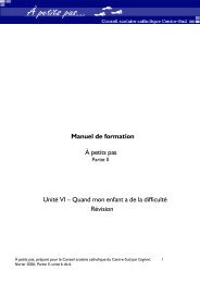 Quand mon enfant a de la difficulté - CSDCCS