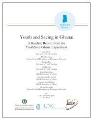 Youth and saving in Ghana - Center for Social Development ...