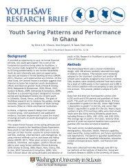 Youth Saving Patterns and Performance in Ghana - Center for ...