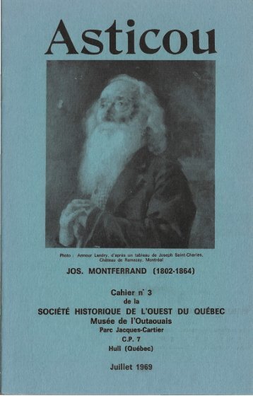 Asticou, cahier no. 3 (janvier 1969) - Réseau du patrimoine gatinois