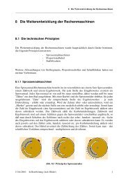 8 Die Weiterentwicklung der Rechenmaschinen