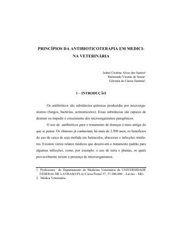 Princípios da antibioticoterapia em medicina ... - Editora UFLA