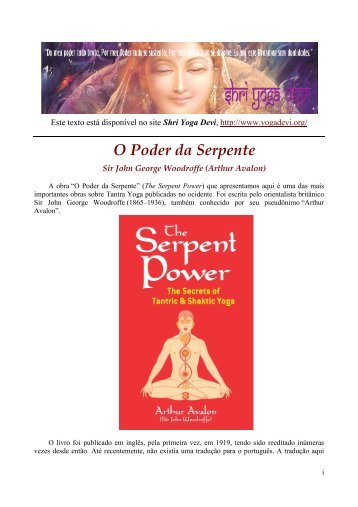 O Poder da Serpente - Shri Yoga Devi