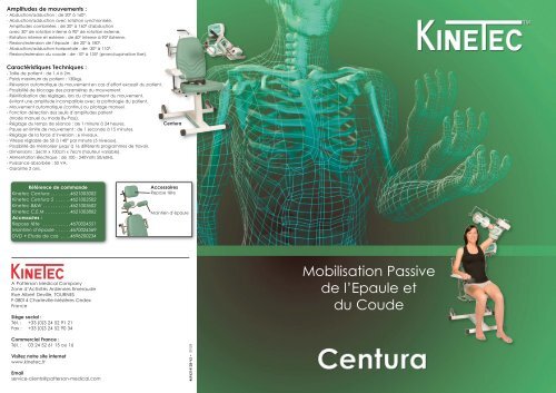 Mobilisation Passive de l'Epaule et du Coude - Kinetec
