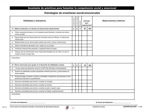 Centro sobre los Fundamentos Sociales y Emocionales del ...