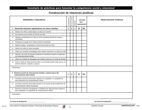 Centro sobre los Fundamentos Sociales y Emocionales del ...