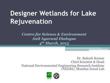 Lake Rejuvenation - Centre for Science and Environment