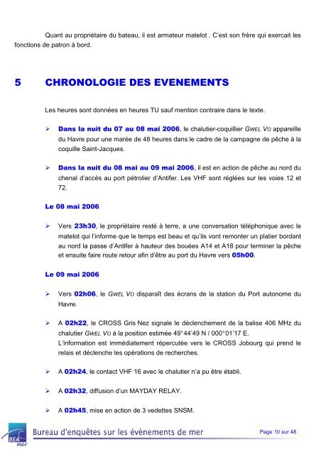 GWEL VO - Bureau Enquêtes Accidents de mer