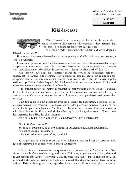 Kiki-la-casse - Académie de Nancy-Metz