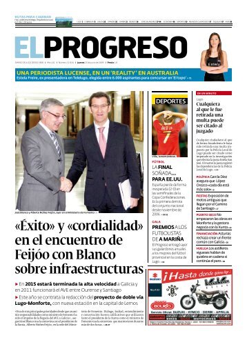 «Éxito» y «cordialidad» en el encuentro de Feijóo con ... - El Progreso