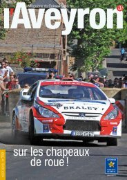 sur les chapeaux de roue ! - Conseil Général de l'Aveyron