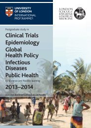 2013–2014 Clinical Trials Epidemiology Global Health Policy ...