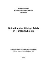 Guidelines for Clinical Trials in Human Subjects